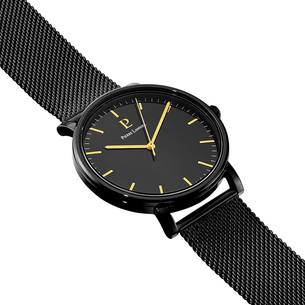 Montre Pierre Lannier Essential Noir - Montres Homme | Histoire d’Or