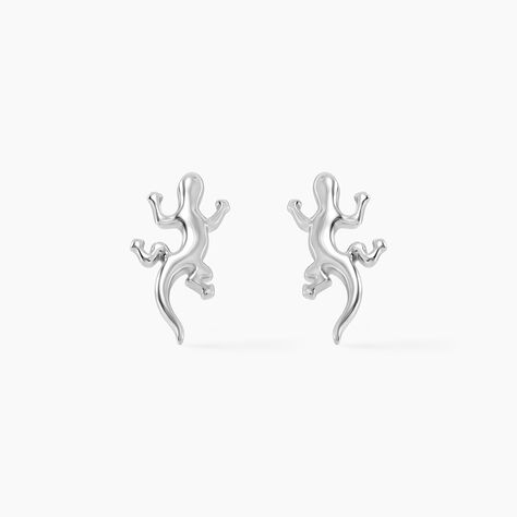 Boucles D'oreilles Puces Ivelyse Argent Blanc - Boucles d'oreilles fantaisie Femme | Histoire d&rsquo;Or