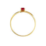 Bague Tanissia Or Jaune Rubis - Bagues solitaires Femme | Histoire d&rsquo;Or