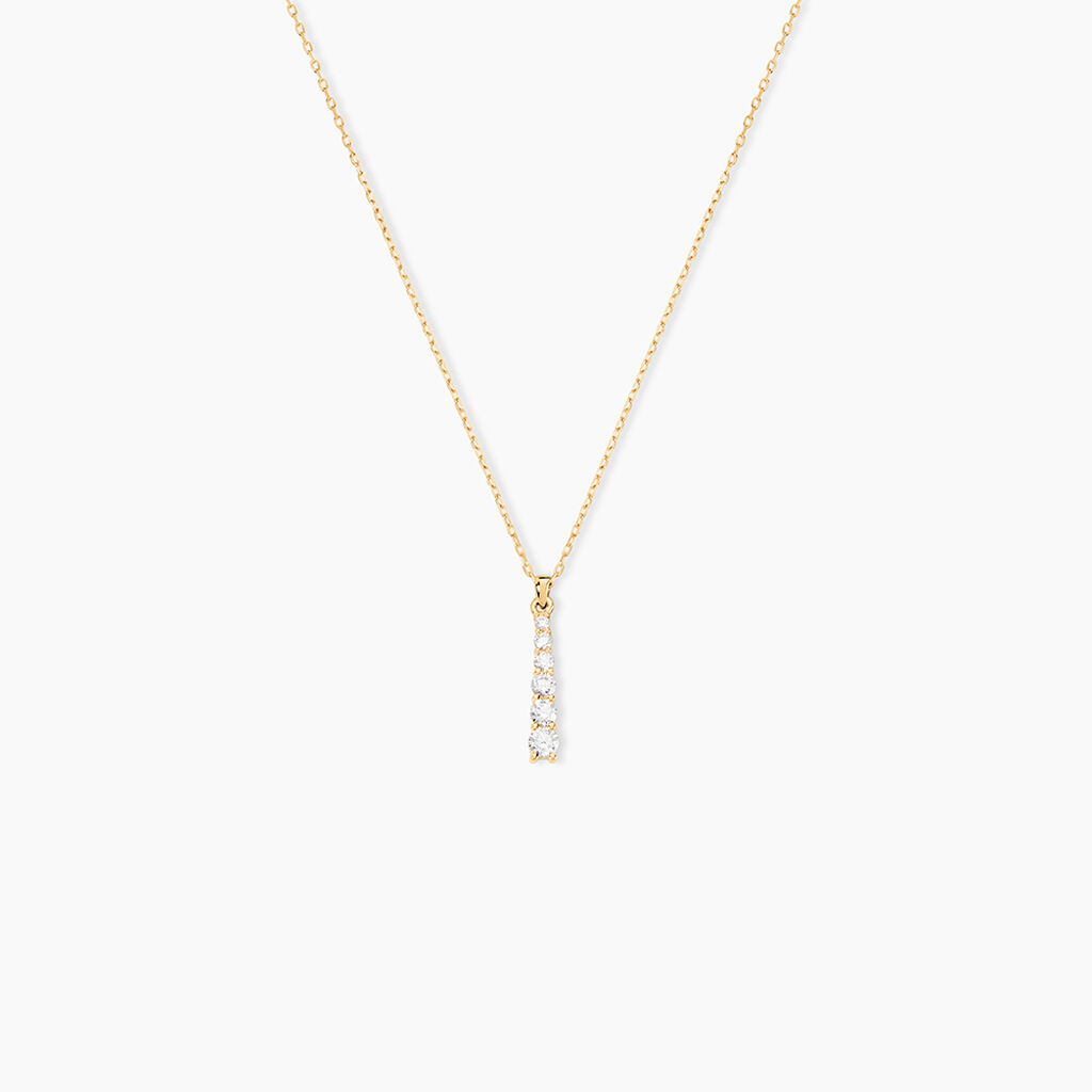 Collier Georas Or Jaune Oxyde De Zirconium - Colliers Femme | Histoire d&rsquo;Or