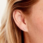 Boucles D'Oreilles Puces Susie Argent Blanc Oxyde De Zirconium - Boucles d'oreilles fantaisie Femme | Histoire d&rsquo;Or