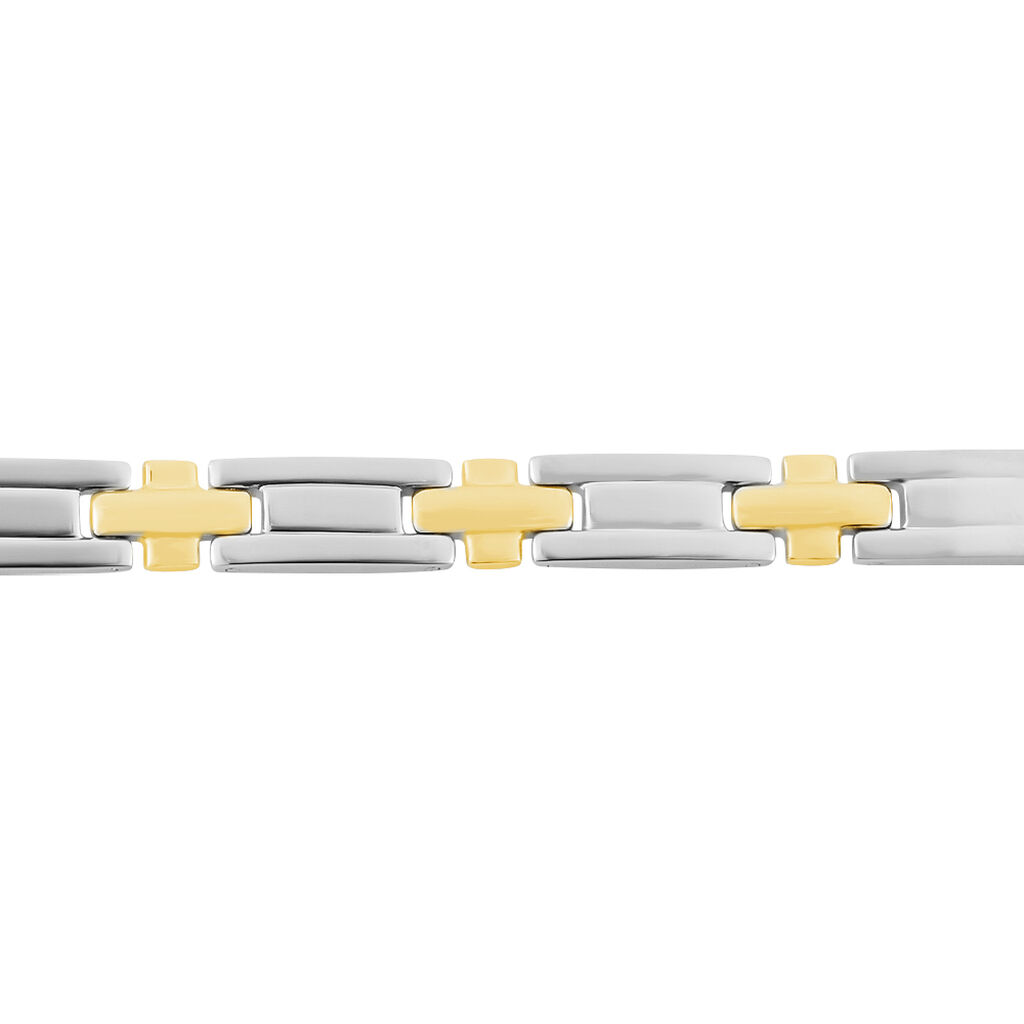 Bracelet Pierre Acier Bicolore - Bracelets Homme | Histoire d’Or