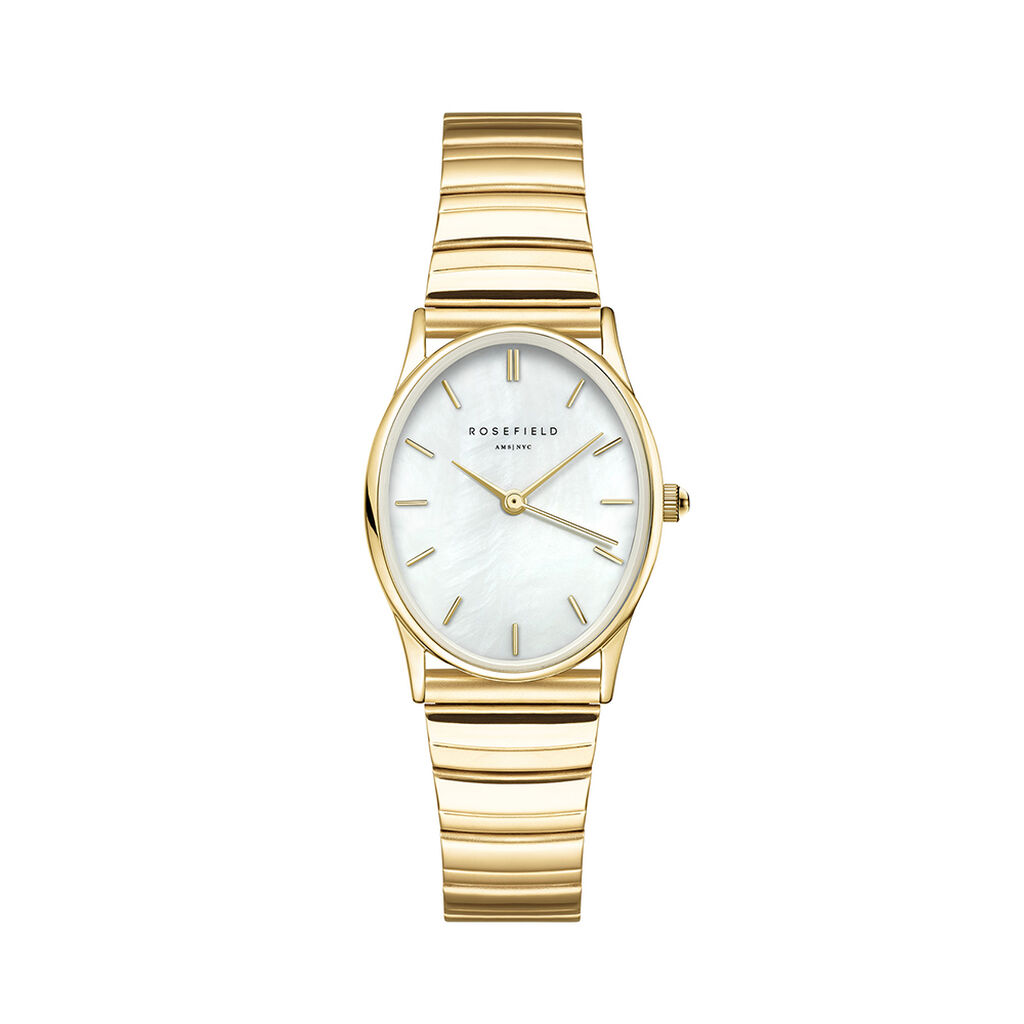 Montre Rosefield Oval Nacre Blanche - Id&eacute;es cadeaux Femme | Histoire d&rsquo;Or
