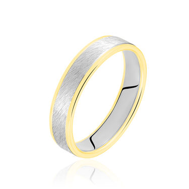 Alliance Carme Ruban Plat Or Blanc