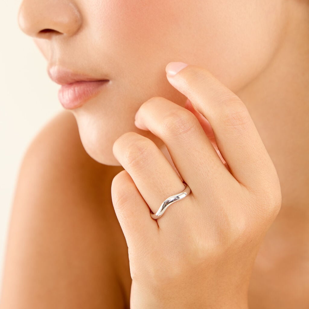Bague Moonlight Argent Blanc - Bagues fantaisie Femme | Histoire d&rsquo;Or
