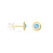 Boucles D'oreilles Amazone Or Jaune Email Strass - Clous d'oreilles Femme | Histoire d’Or