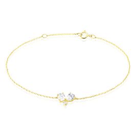 Bracelet Or Jaune Isidor Oxydes De Zirconium - Bracelets Femme | Histoire d’Or