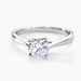 Bague Solitaire Fiona Or Blanc Diamant Synthetique - Bagues solitaires Femme | Histoire d’Or