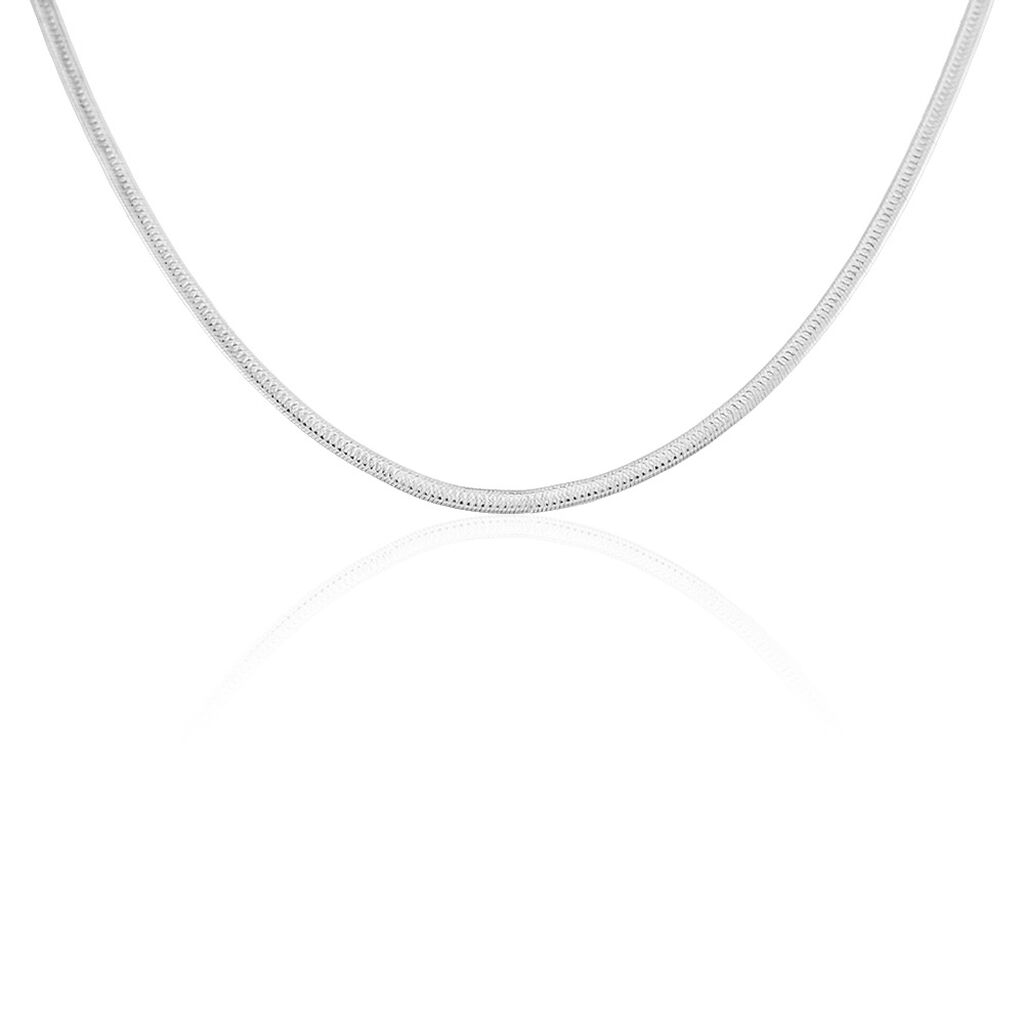Collier Argent Blanc Alayna