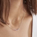 Collier Adriana Argent Blanc Oxyde De Zirconium - Colliers fantaisie Femme | Histoire d&rsquo;Or