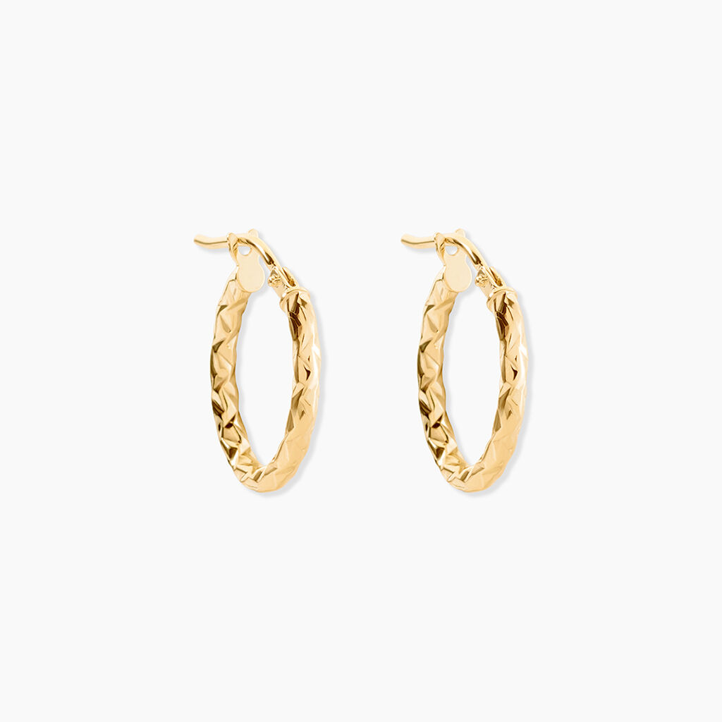 Cr&eacute;oles Carlyle Or Jaune - Boucles d'oreilles cr&eacute;oles Femme | Histoire d&rsquo;Or