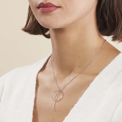 Collier Enissa Argent Blanc - Colliers fantaisie Femme | Histoire d’Or