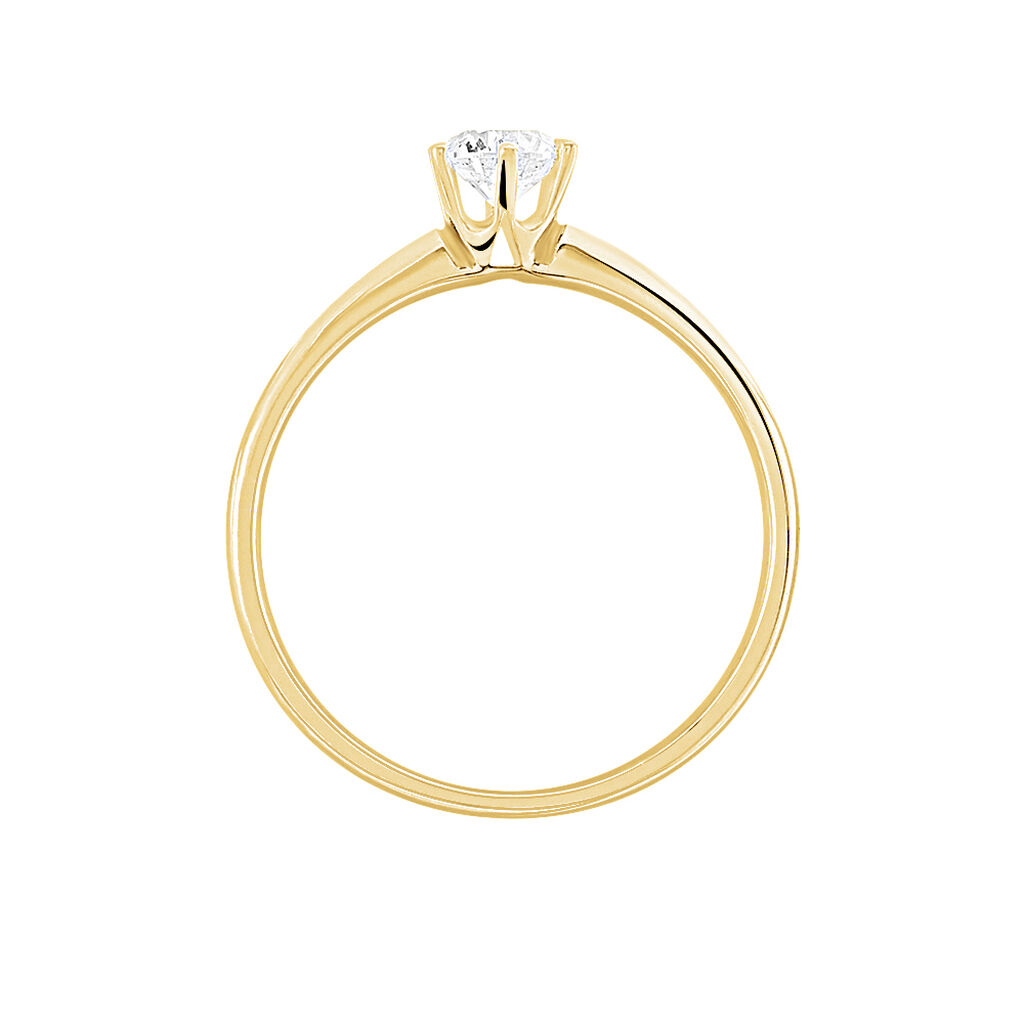 Bague Solitaire Samantha Or Jaune Diamant - Bagues solitaires Femme | Histoire d’Or