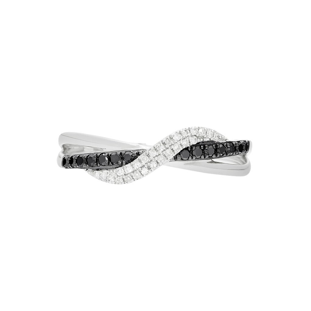 Bague Valencia Or Blanc Diamant - Bagues avec pierre Femme | Histoire d’Or