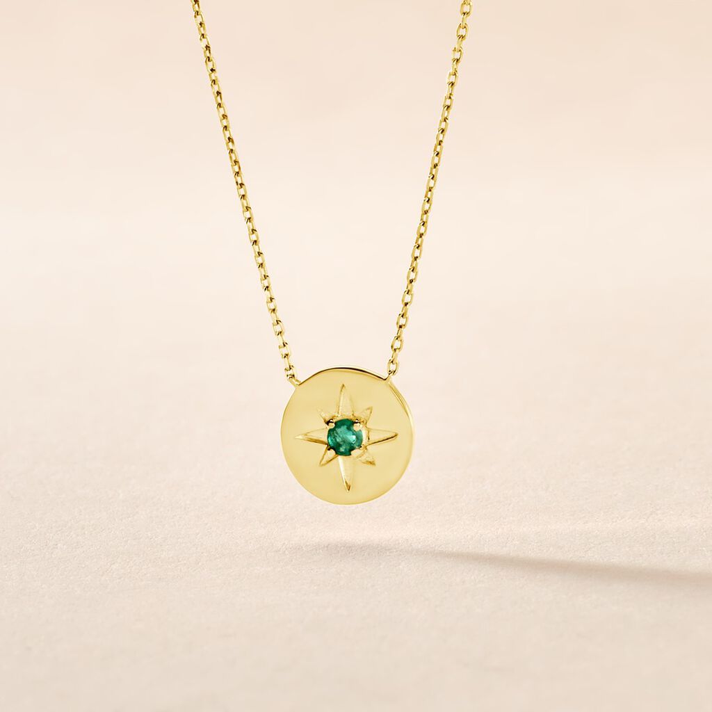 Collier Melchior Or Jaune Emeraude - Colliers Femme | Histoire d’Or