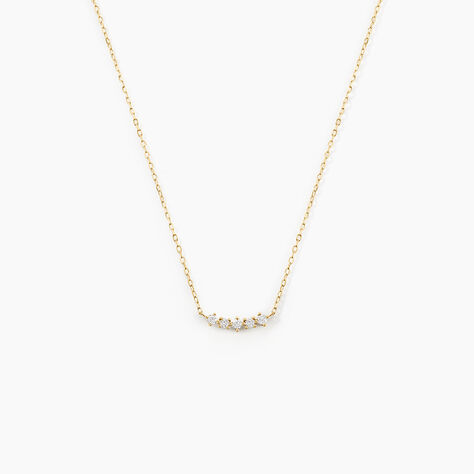 Collier Matleena Or Jaune Diamant Synthétique - Colliers Femme | Histoire d’Or