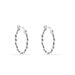Créoles Argent Blanc Abie - Boucles d'oreilles créoles Femme | Histoire d’Or