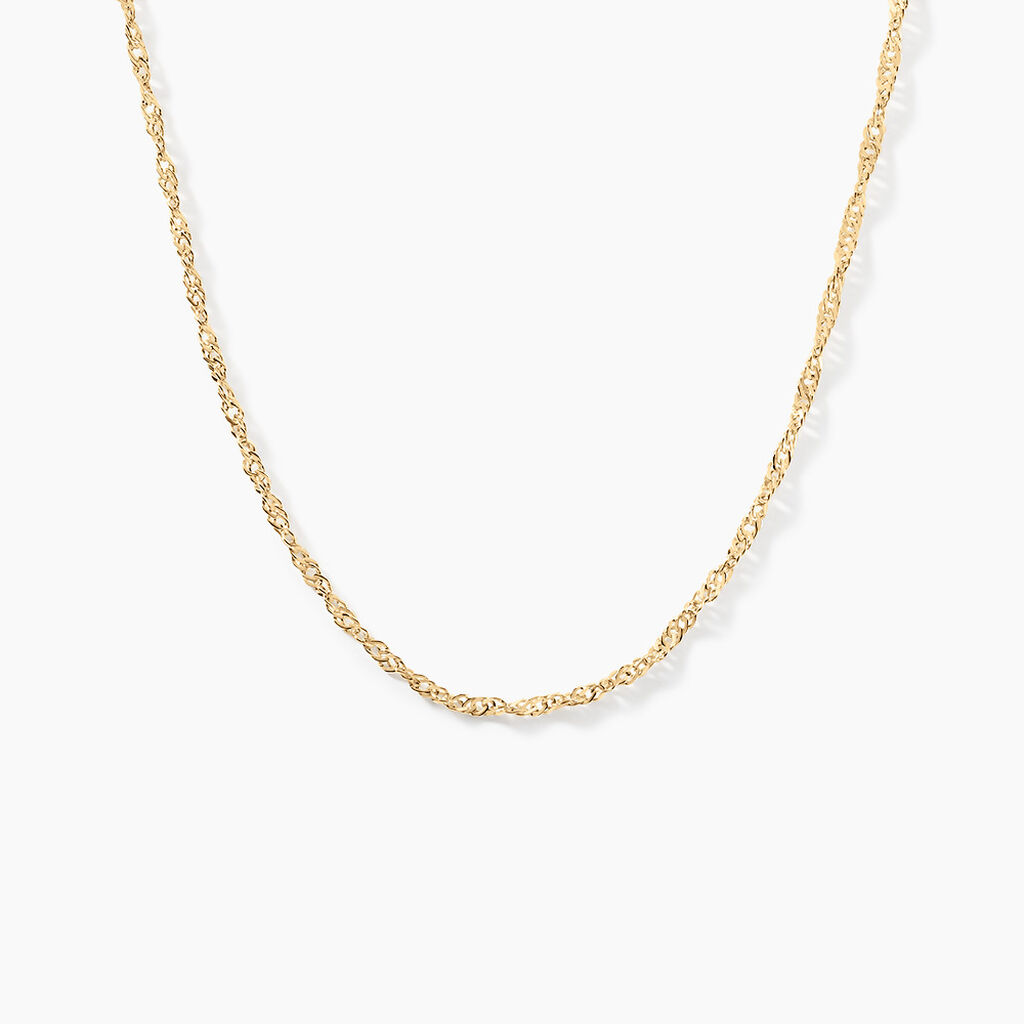Chaîne Imanie Maille Singapour Or Jaune