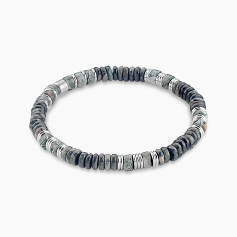 Bracelet Naturel Autres Vert Jaspe Africain - Bracelets Homme | Histoire d&rsquo;Or