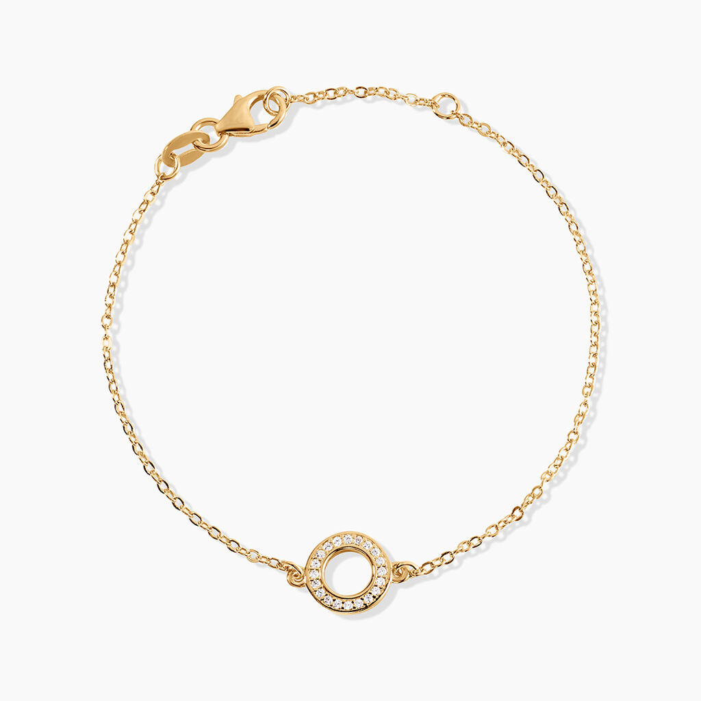 Bracelet Plaqué Or Klaar Oxydes De Zirconium - Bracelets Femme | Histoire d’Or
