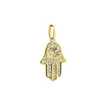 Pendentif Fatima Or Jaune Oxyde De Zirconium - Pendentifs Femme | Histoire d&rsquo;Or