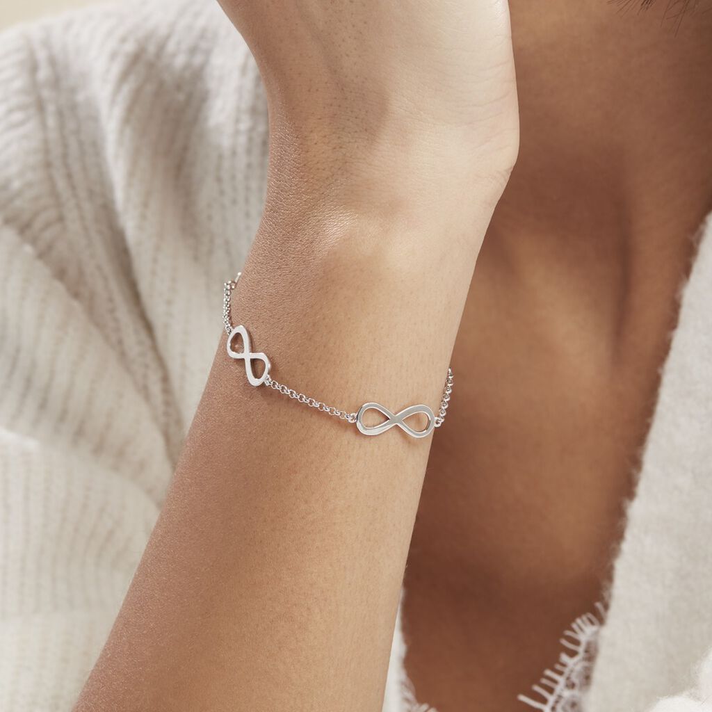 Bracelet Aliya Argent Blanc Rhodié - Bracelets Femme | Histoire d’Or