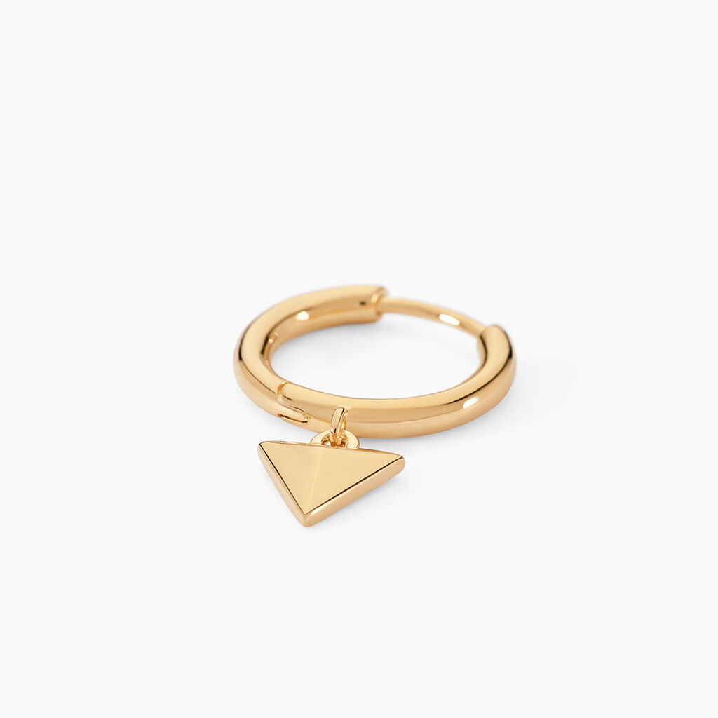 Cr&eacute;ole Unitaire Basilio Plaqu&eacute; Or Dor&eacute; - Piercings d'oreilles Homme | Histoire d&rsquo;Or