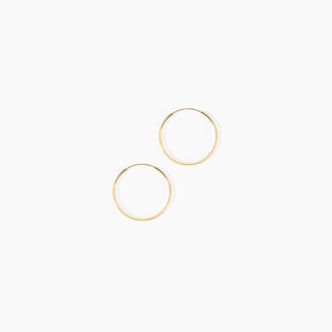 Créoles Muses Or Jaune - Boucles d'oreilles créoles Femme | Histoire d’Or