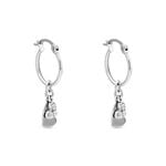 Cr&eacute;oles Salli Argent Blanc Oxyde De Zirconium - Boucles d'oreilles cr&eacute;oles Femme | Histoire d&rsquo;Or