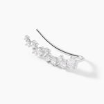 Bijoux D&iquest;oreilles Grimpants Enza Argent Blanc Oxyde De Zirconium - Boucles d'oreilles fantaisie Femme | Histoire d&rsquo;Or