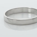 Alliance Julie Ruban Classique Platine Blanc - Alliances Unisex | Histoire d&rsquo;Or