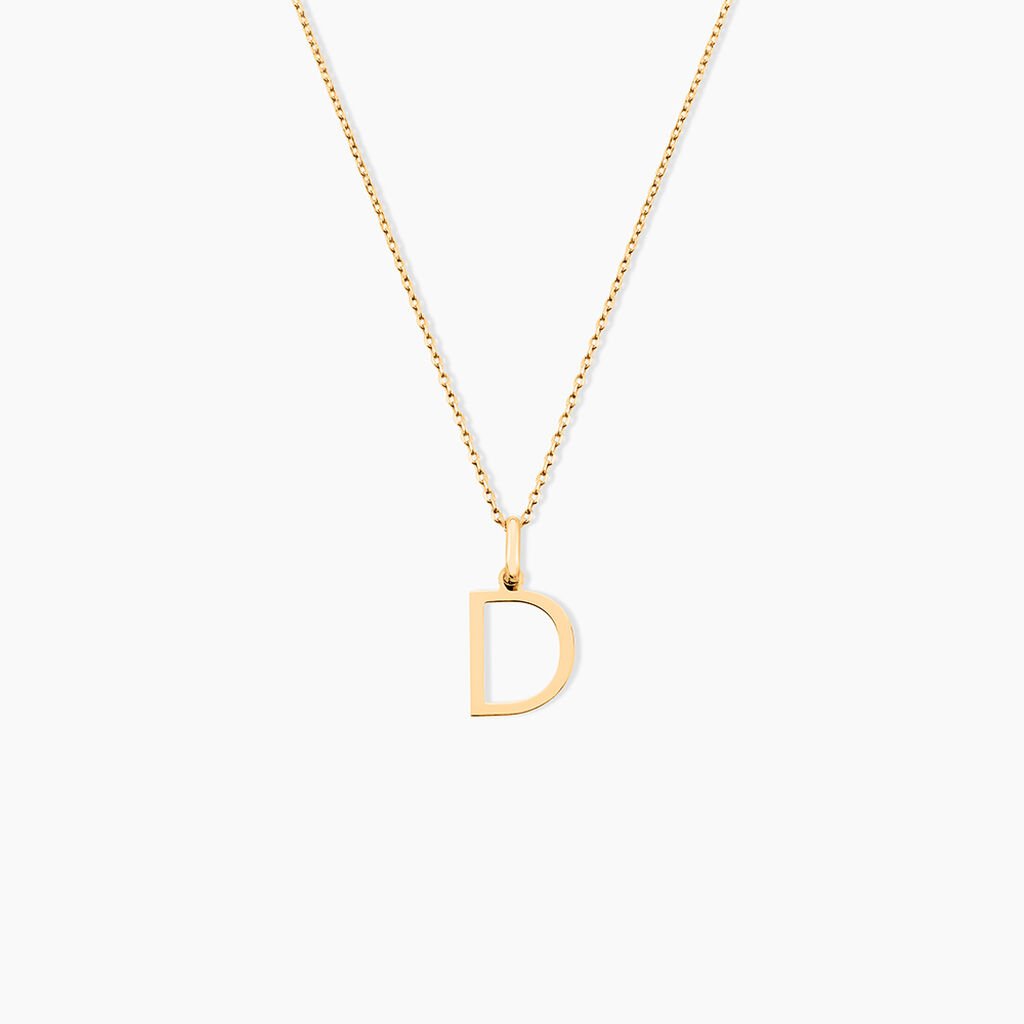 Pendentif Ionia Lettre Or Jaune - Pendentifs Famille | Histoire d&rsquo;Or