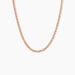 Collier Capucin Or Rose Maille Marine Plate - Chaines Femme | Histoire d’Or