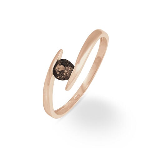 Bague Tiphaine Or Rose Quartz - Bagues solitaires Femme | Histoire d&rsquo;Or