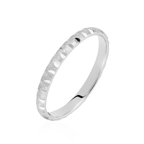Alliance Philotes Diamantee Demi Jonc Classique Or Blanc - Alliances Femme | Histoire d’Or