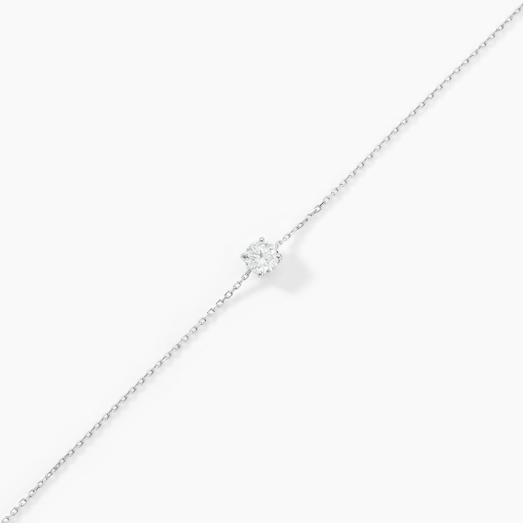 Bracelet Adula Or Blanc Oxyde De Zirconium - Bracelets Femme | Histoire d&rsquo;Or