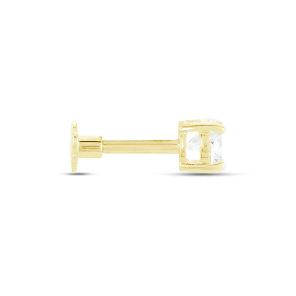 Piercing D'oreille Or Jaune Albizias Oxydes De Zirconium - Bijoux Femme | Histoire d’Or