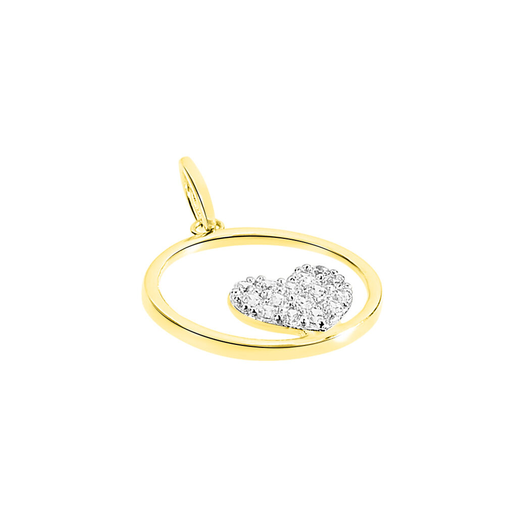 Pendentif Salvia Or Jaune Oxyde De Zirconium - Pendentifs Femme | Histoire d’Or