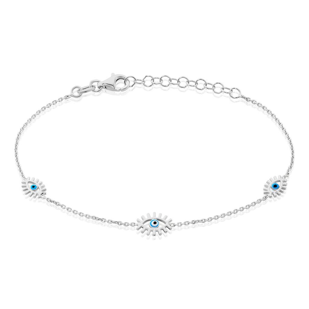 Bracelet Parad'eyes Argent Blanc - Bracelets Femme | Histoire d’Or