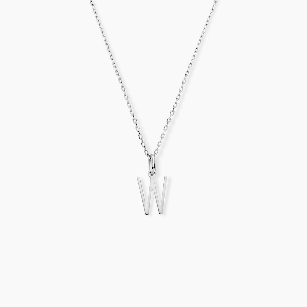 Pendentif Ionia Lettre Or Blanc - Pendentifs Famille | Histoire d&rsquo;Or