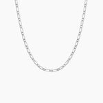 Cha&icirc;ne Ophelio Maille Alternee 1/1 Or Blanc - Chaines Femme | Histoire d&rsquo;Or