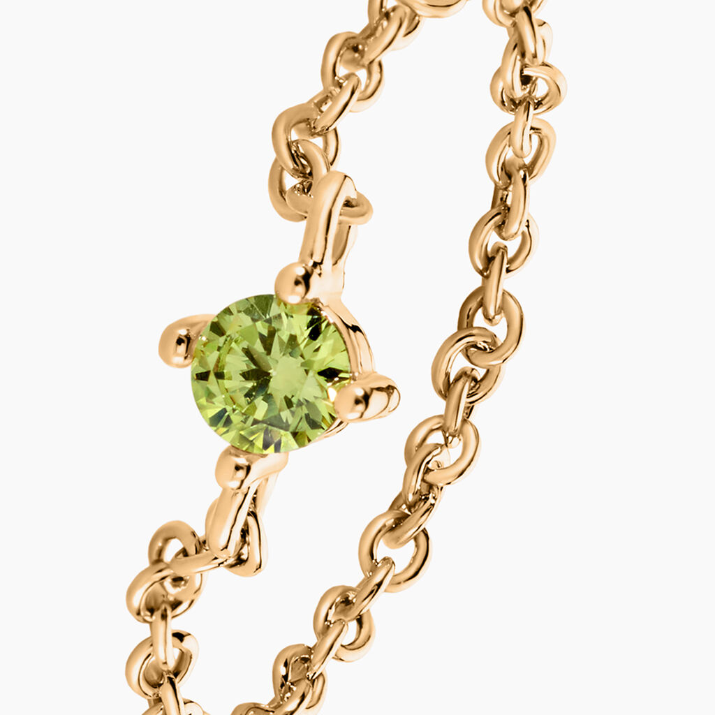 Bague Lilou Plaqu&eacute; Or Dor&eacute; Oxyde De Zirconium - Bagues solitaires Femme | Histoire d&rsquo;Or