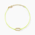 Bracelet Infini Pop Argent Jaune - Bracelets cordon Femme | Histoire d&rsquo;Or