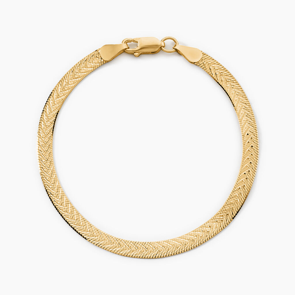 Bracelet Argent Jaune Alay - Bracelets cha&icirc;ne Femme | Histoire d&rsquo;Or