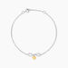 Bracelet Or Jaune et Argent Blanc Oxyde De Zirconium - Bracelets Femme | Histoire d’Or