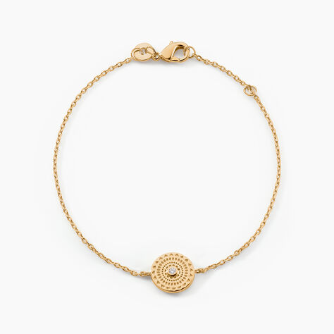 Bracelet Carmina Plaqu&eacute; Or Jaune Oxyde De Zirconium - Bracelets Femme | Histoire d&rsquo;Or