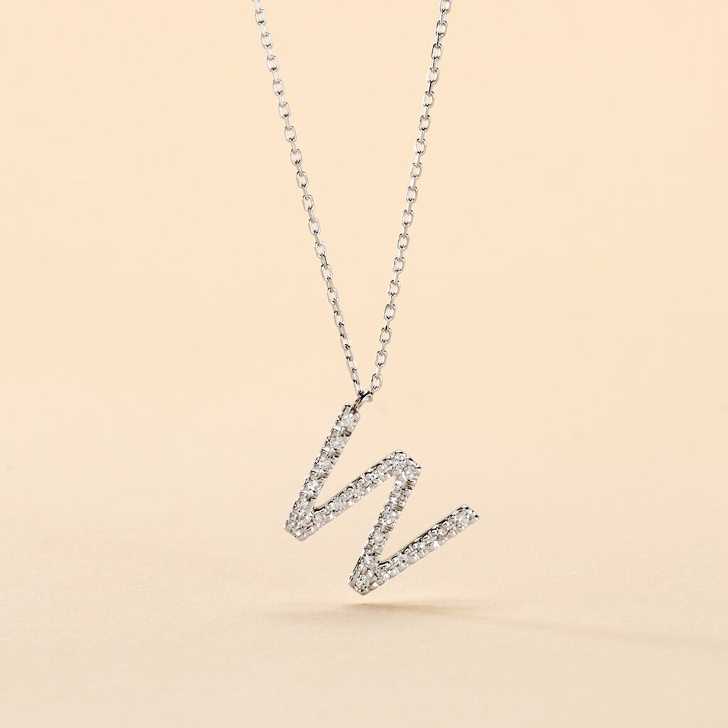 Collier Oran Or Blanc Diamant - Colliers Femme | Histoire d’Or