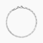 Bracelet Tissia Argent Blanc - Bijoux sans pierre Femme | Histoire d&rsquo;Or