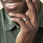 Bague Jourdan Iron Tungstene Blanc - Bagues Homme | Histoire d&rsquo;Or