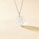 Pendentif Elio S Argent Blanc - Pendentifs Famille | Histoire d&rsquo;Or